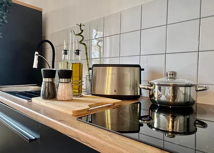 Lägenhet Design Apartment, Kueche, Smart-tv, Wlan Essen